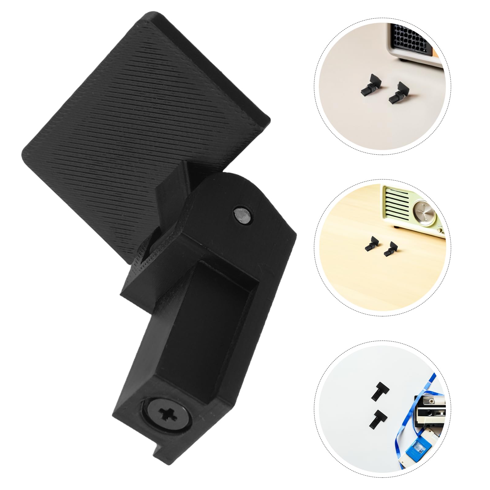 Cerniera per Copertura Antipolvere Giradischi 2 Pezzi in Plastica Resistente Kit Sostituzione Parti Cerniera Giradischi per Manutenzione senza Utensili Compatibile Coperture