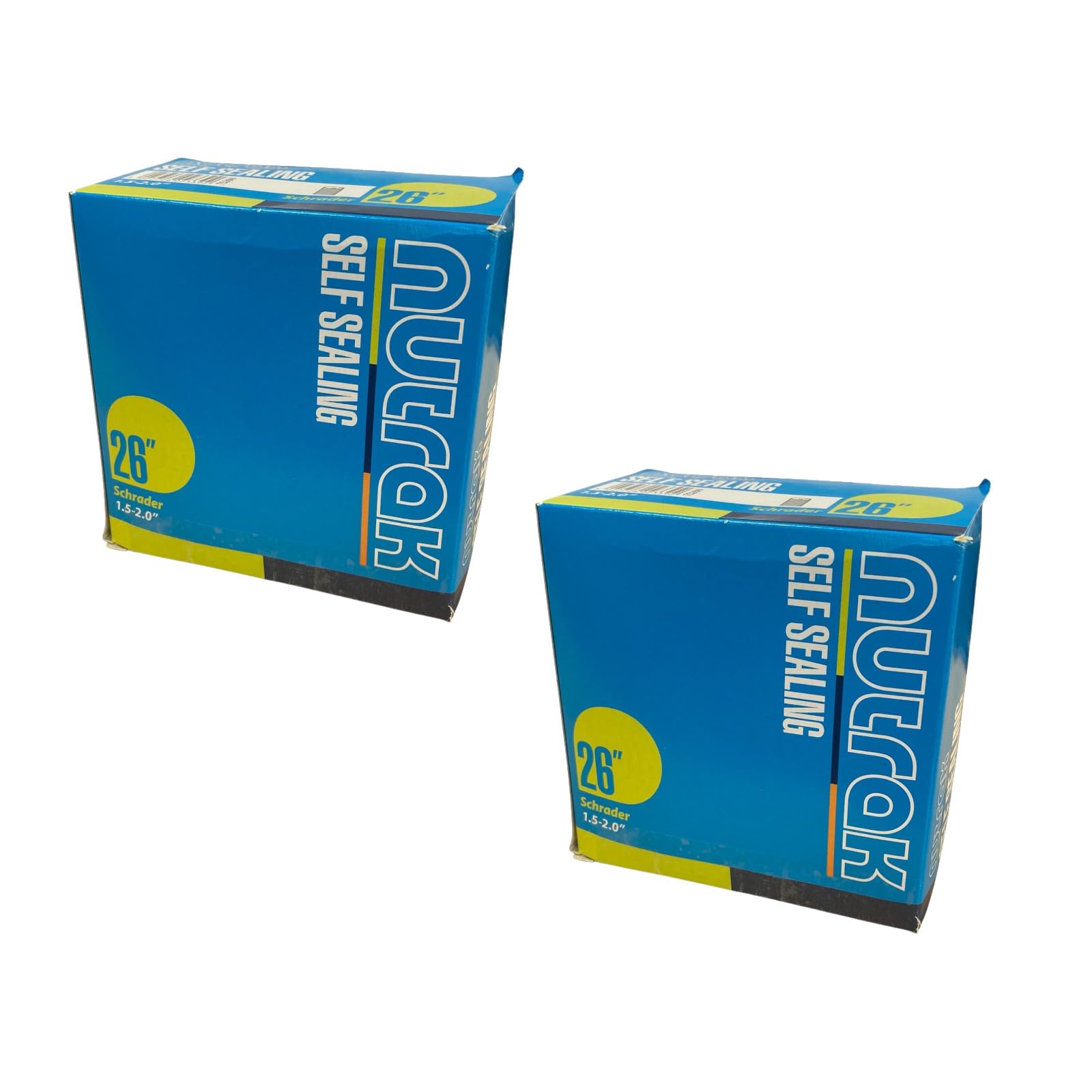 Contrast Nutrak 26" x 1.5-2.0 Self-Sealing Bike Inner Tubes - Schrader Valve (Pack of 2)