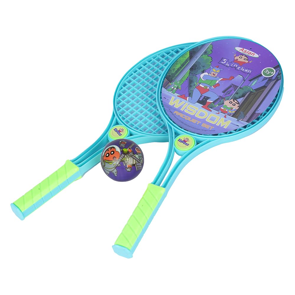 Asian Plastic Portable Shinchan Wisdom Racket Pack of 1 | Action Kamin Blue_P (Multicolor) - Image 3 thumbnail
