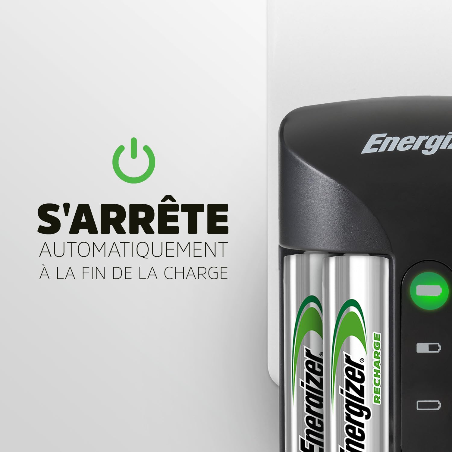 Energizer Recharge Pro - Piles Rechargeables avec Chargeur - Charge complète en 4 Heure ou Moins - Compatible NiMH AA et AAA - 4 Pile AA 2000 mAh incluses