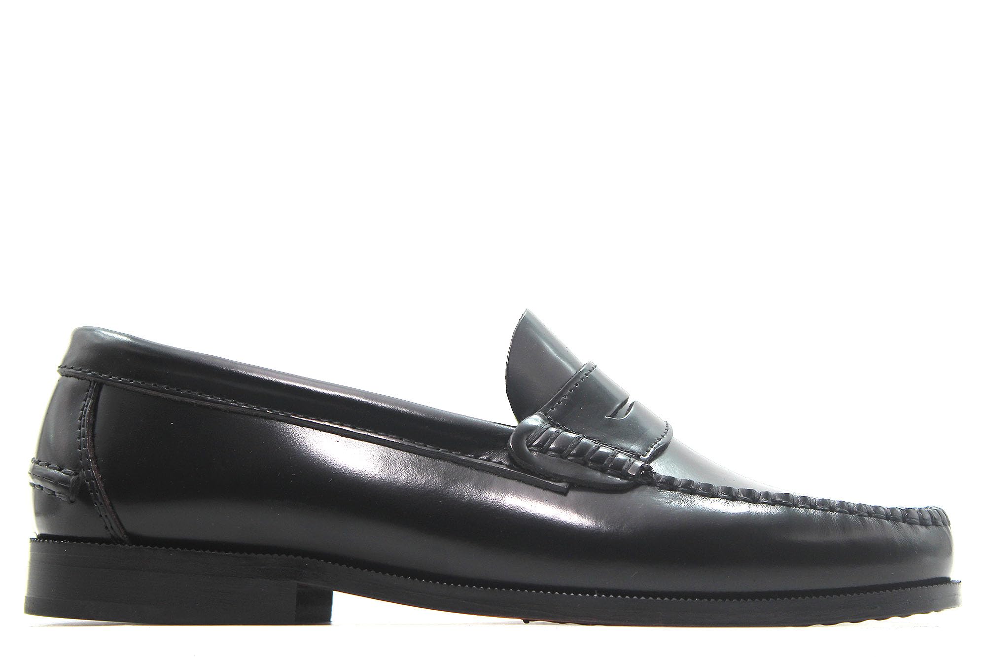 LATINO - Zapato mocasín,Castellano de Piel sin Cordones,Antifaz,Suela de Piel Cosida a Mano,tacón,Estrecho, para: Hombre Color: Burdeos Talla:38, 23266-38