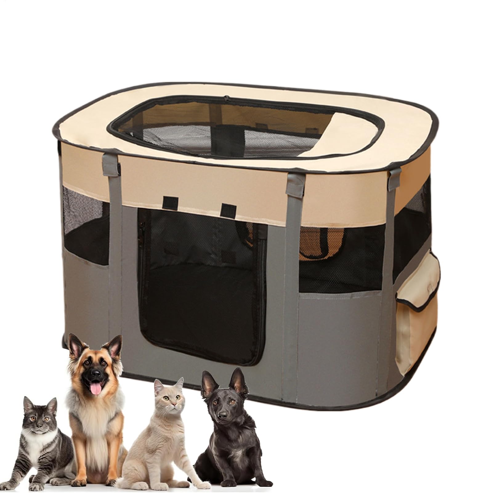 Tienda Perros Interior Casa Transpirable para Mascotas con Cama | Tienda Jaula Cama Para Gatitos Y Cachorros Para Cachorro Gatito Mediano Grande Exterior Hogar Piso Balcón Transportín