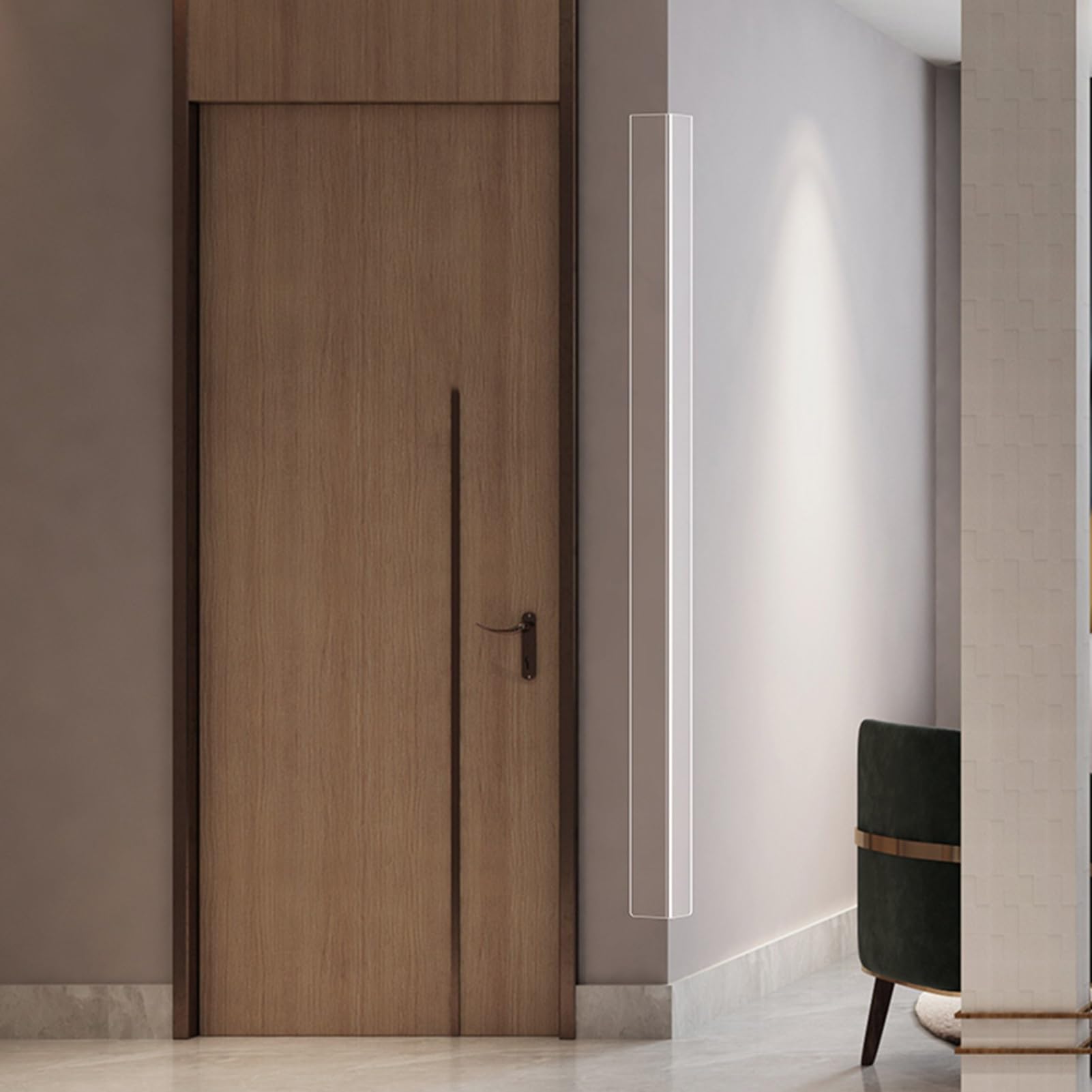 Perfil de Transición para Suelo Protector de Esquinas de Pared Transparente con Ángulo de 90°, Tira de Moldura Autoadhesiva para Bordes de Pared, Protectores de Borde de Escalera en Forma de L(30 mm (