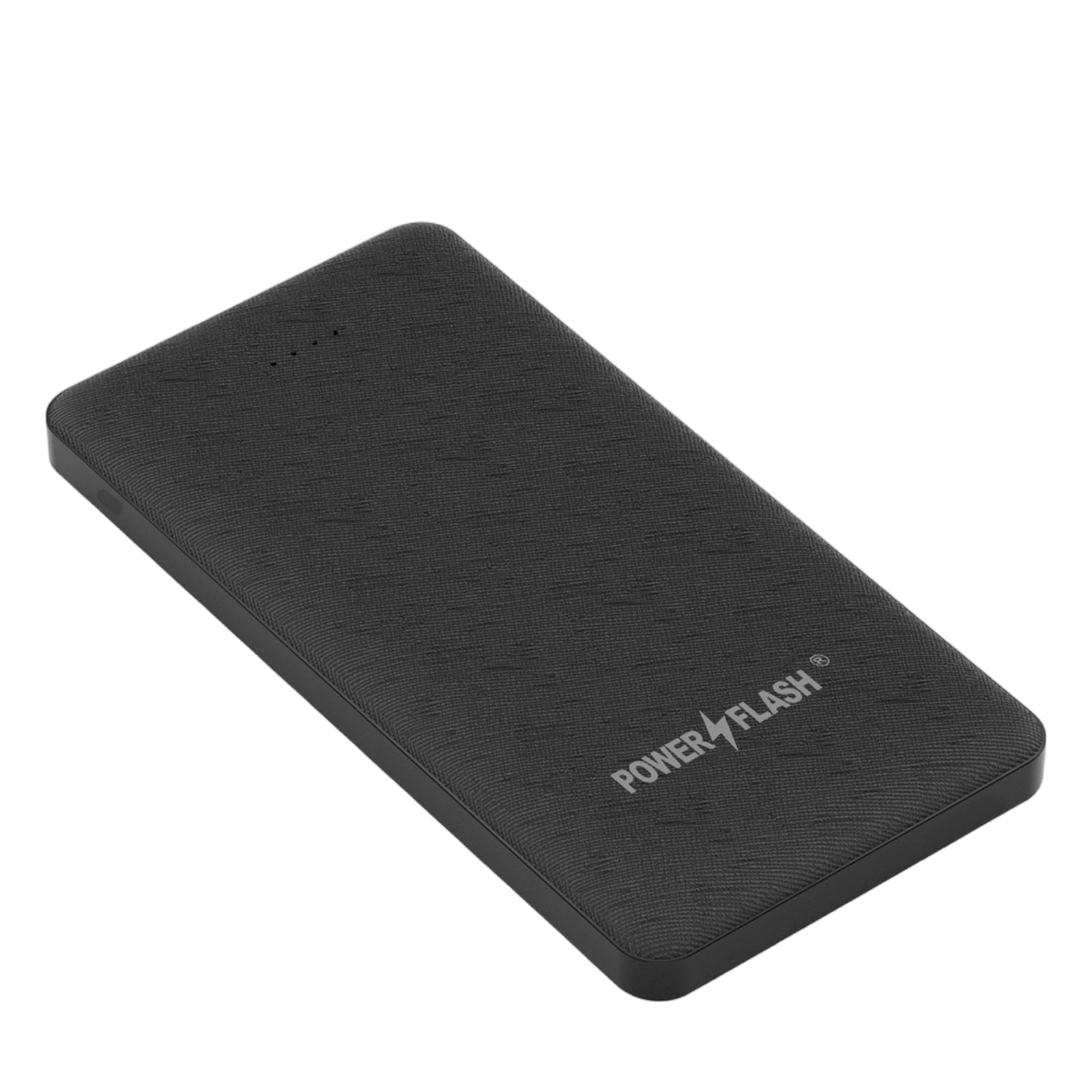 PowerFlash CA10 Portable Charger 10000mAh Dual USB Power Bank with Type-C Micro Input Compact External Battery Pack for