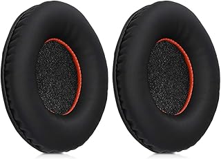 kwmobile 2X Coussinet de Rechange Compatible avec SteelSeries Siberia 100/150 - Coussinets en Mousse pour Casque Audio - Noir