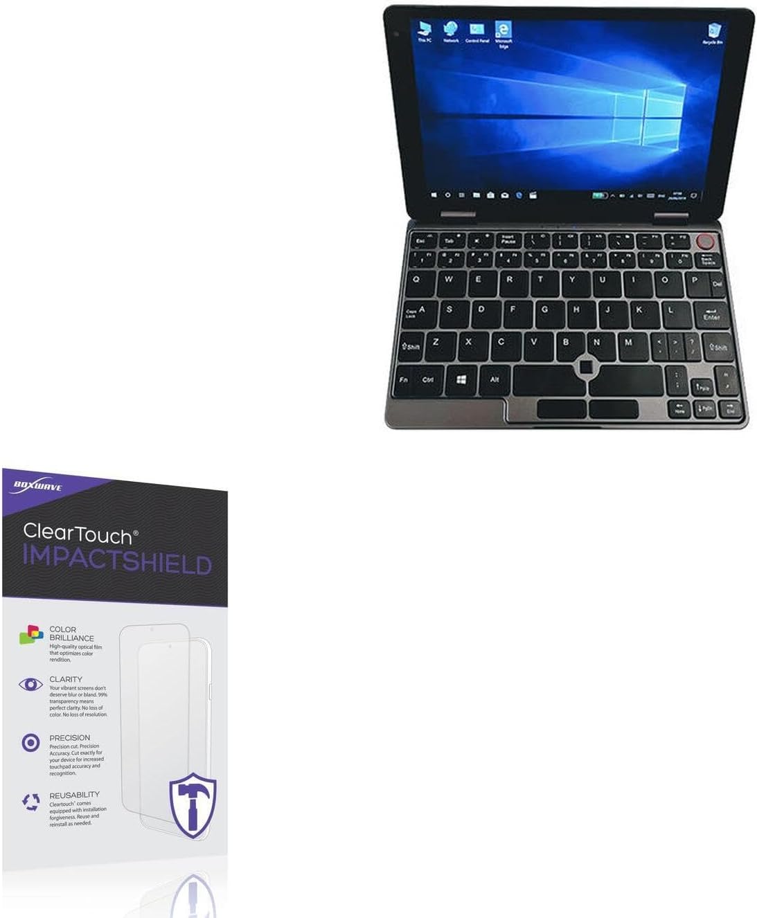 BoxWave Screen Protector Compatible with Chuwi MiniBook - ClearTouch ImpactShield (2-Pack), Impenetrable Screen Protector Flexible Film