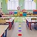 11 Pack of Large 8 Inch Vinyl Dots – Floor Wall Table Marking Dots for School Sensory Path, Hospitals, Construction, and Office Buildings