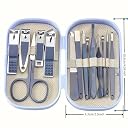 YELONA 14-Piece Manicure Pedicure Kit for Women & Men – Stainless Steel Nail Clippers, Cuticle Remover, Eyebrow & Nose Hair Scissors – Professional Grooming Set with ABS Travel Case & Gift Box gallery image