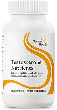Seeking Health Testosterone Nutrients - Healthy Hormonal Balance for Men & Women - Supports Muscle, Energy & Memory - Supports Sperm Health & Motivation - 120 Capsules