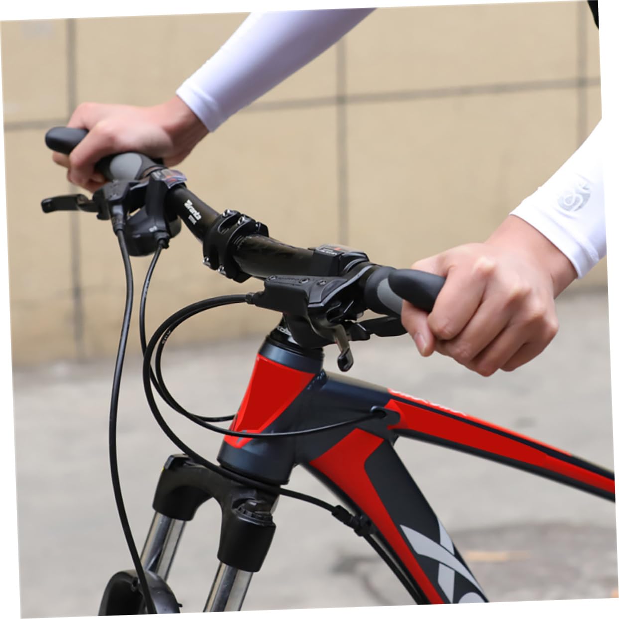 Milisten rutschfeste Gummigriffe mit Verriegelungsmechanismus für Mountainbike Lenker Ergonomische Fahrradgriffe für Langstreckenfahrten und Straßenräder