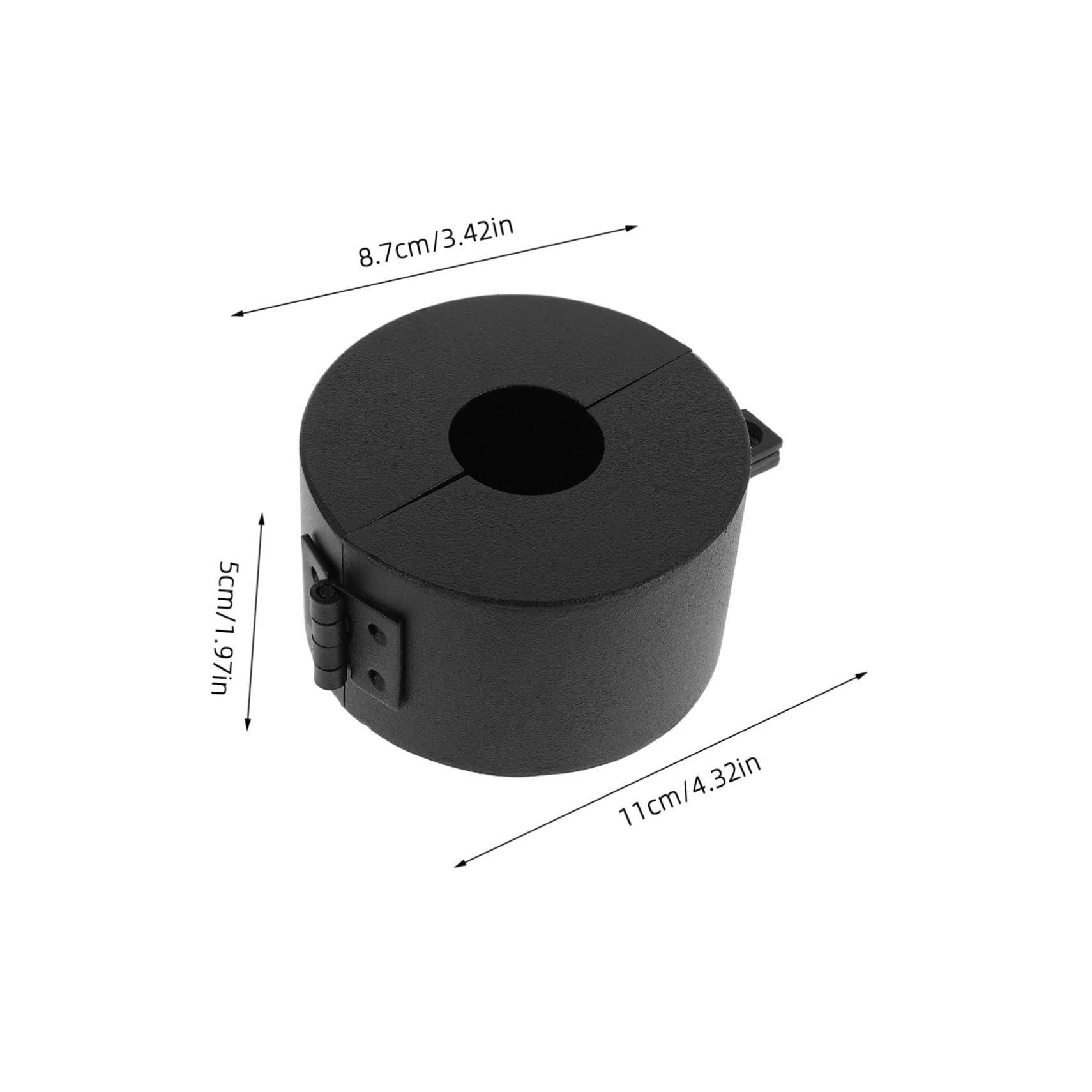 Mikikit Doorknob Lock Safety Device Prevent Entry Door Knob Cover Hotel Security Protector Anti-Turn Lock Cover Durable Childproof Easy Install