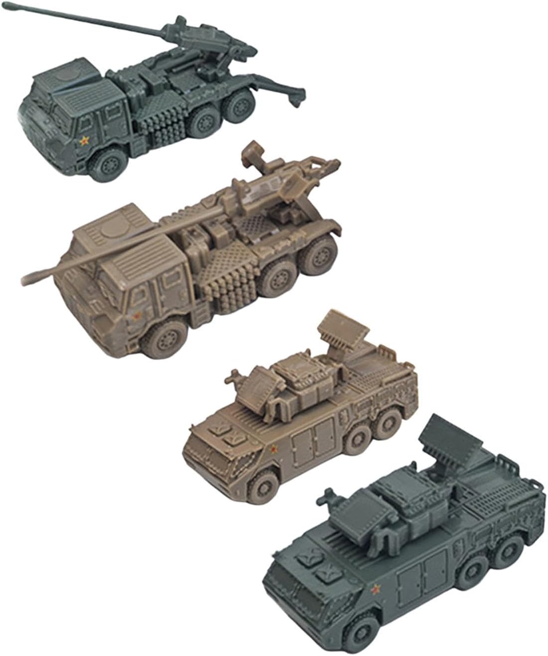 1/144 Scale Vehicle Construction Kit 4 Pieces Or Collectible Display for Children, Style K