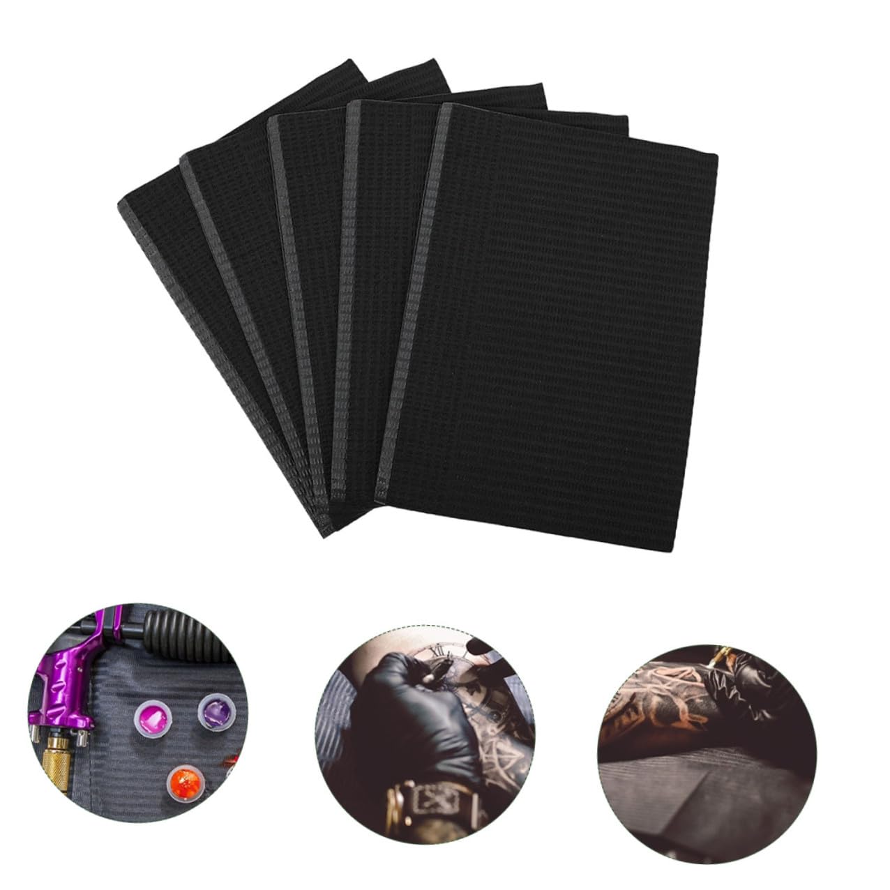 ABOOFAN Tovaglia Monouso per Nail Art in Carta Assorbente Spessa, Set da 125 Pezzi per Saloni di Bellezza, Pedicure e Manicure Professionali, Tappetino da Scrivania Usa e Getta