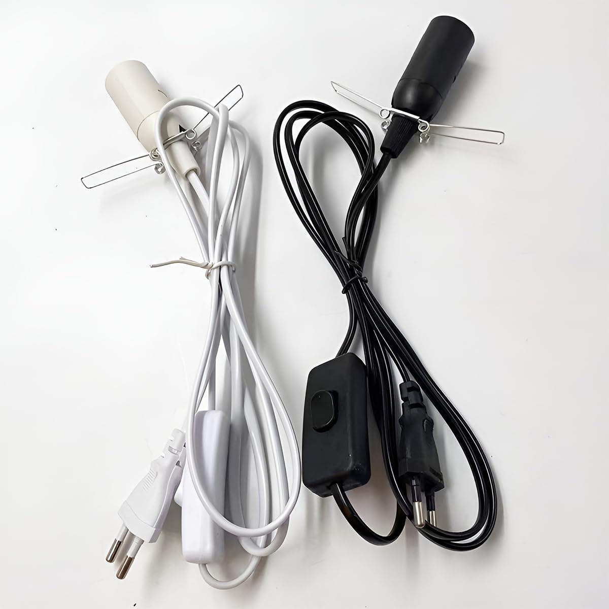 Hotloop Kabel met Schakelaar voor Zout Lamp Socket l E14 met 1.8M L Zoutlamp Socket l Isolatie Zoutlamp Kabel Zout Lamp Fitting, Wit