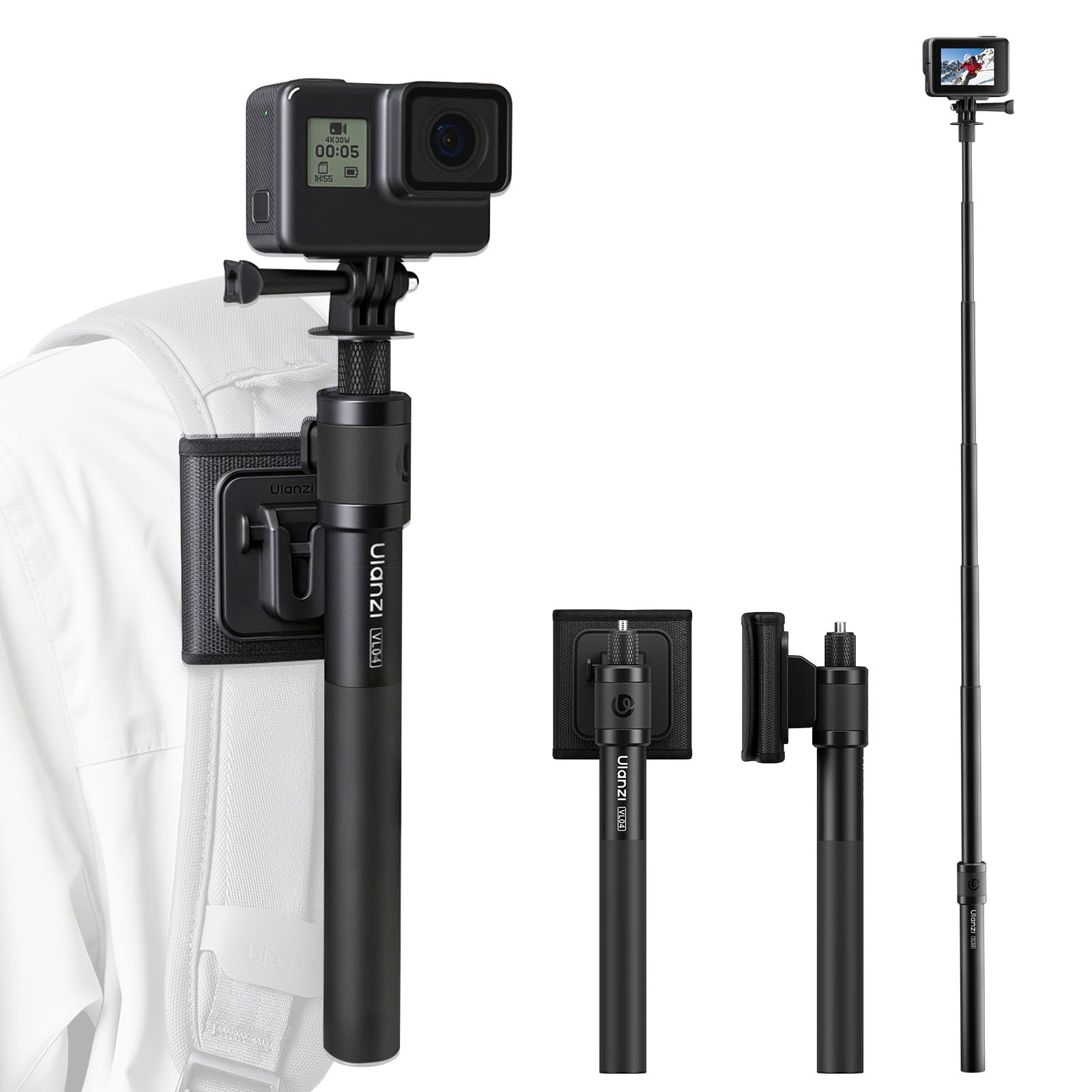 GoPro Session 5 純正自撮り棒、肩マウントベルト付 Amazon | YAAAM GoProアクセサリー ショルダーベルト用 360度回転 J