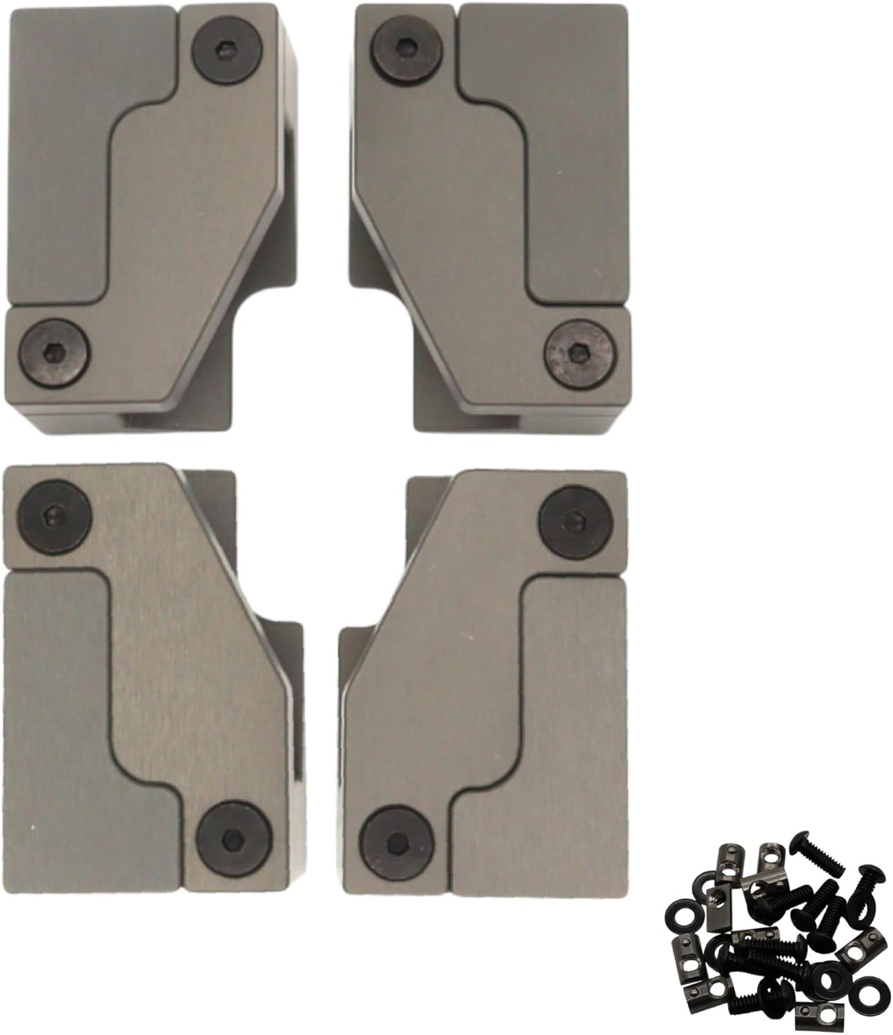 Sherpa Starlink Mini Flush Mounts – CNC-Machined Aluminum Mounting Brackets – Low-Profile Flush Mount Kit for Starlink Mini High Performance Dish – Anodized Aluminum Finish – Made in USA