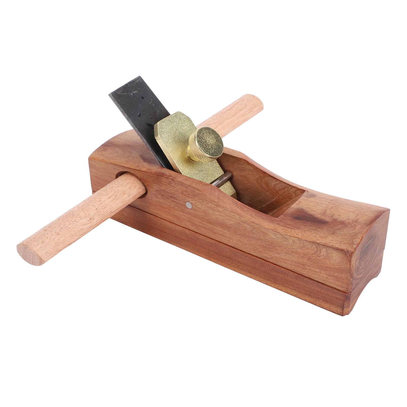 Jeffergarden Pialla in Legno, Pialla a Mano in Palissandro Rosso per | Lama in Acciaio per Utensili, Leggera per Progetti Artigianali, Base Piatta Lucidata, Uso per Scanalatura e Modellatura