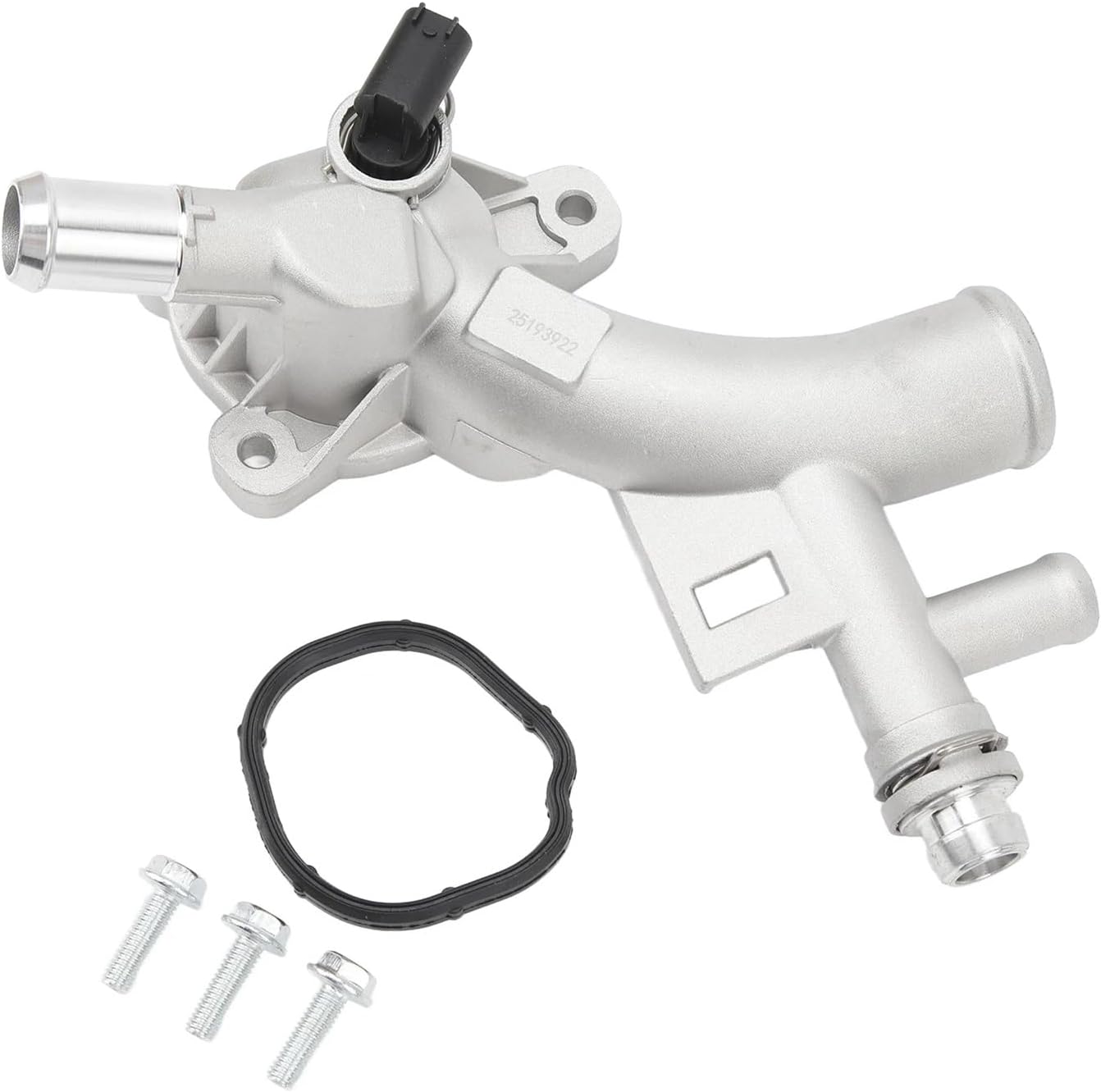 Aluminum Coolant Water Outlet Thermostat Housing 25193922 55565334 Compatible with Buick Encore 1.4L 2013-19 Compatible with Cruze 1.4L 2011-16