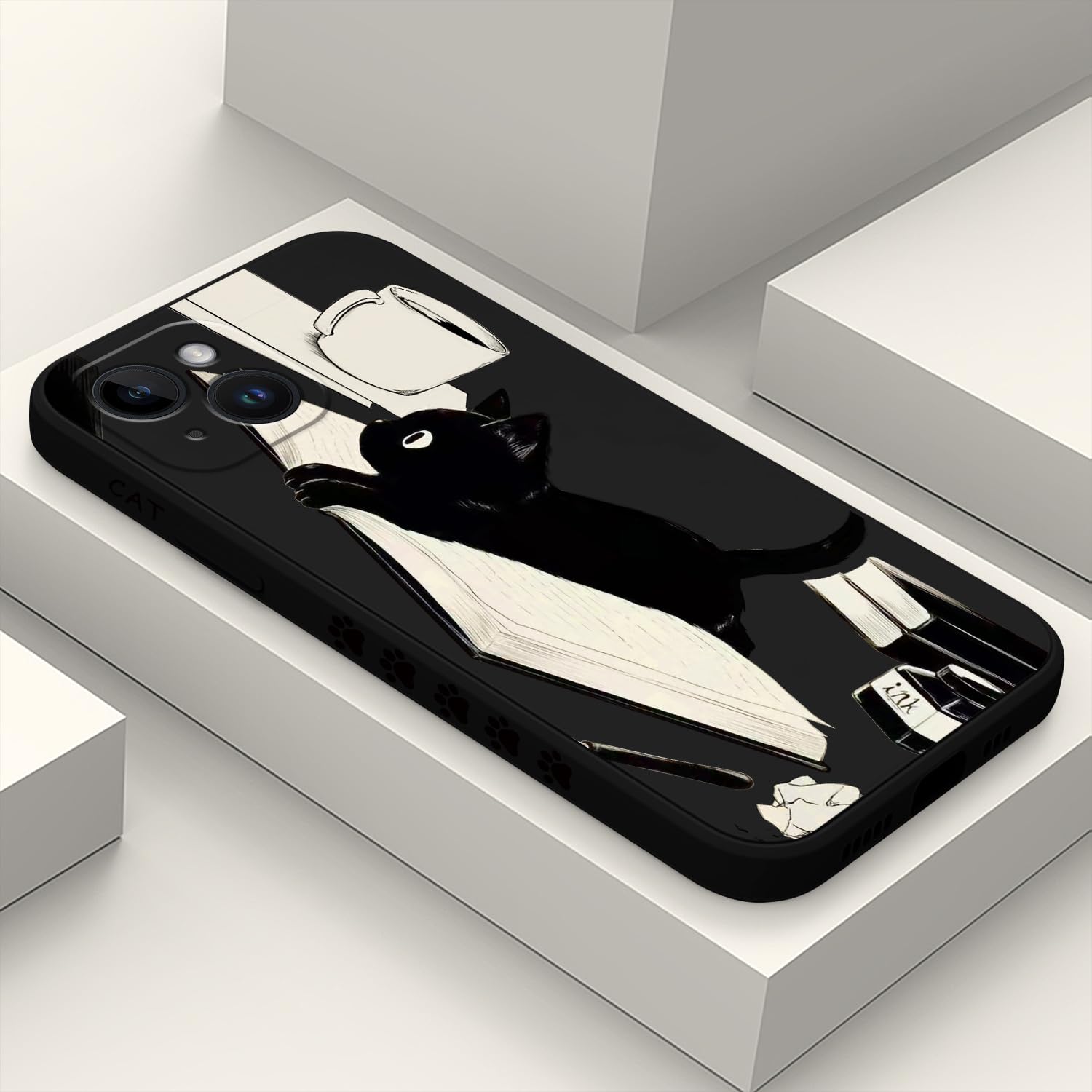 Coque iPhone 14 silicone antichoc fine fleur - 8