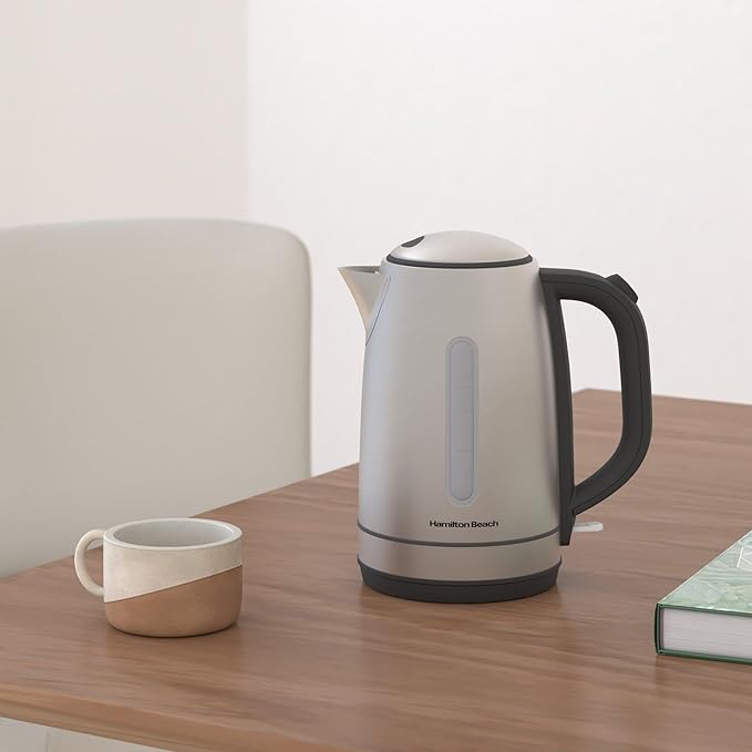 Hamilton Beach Tetera Eléctrica 1.7L Acero Inoxidable 1500W miniatura 2