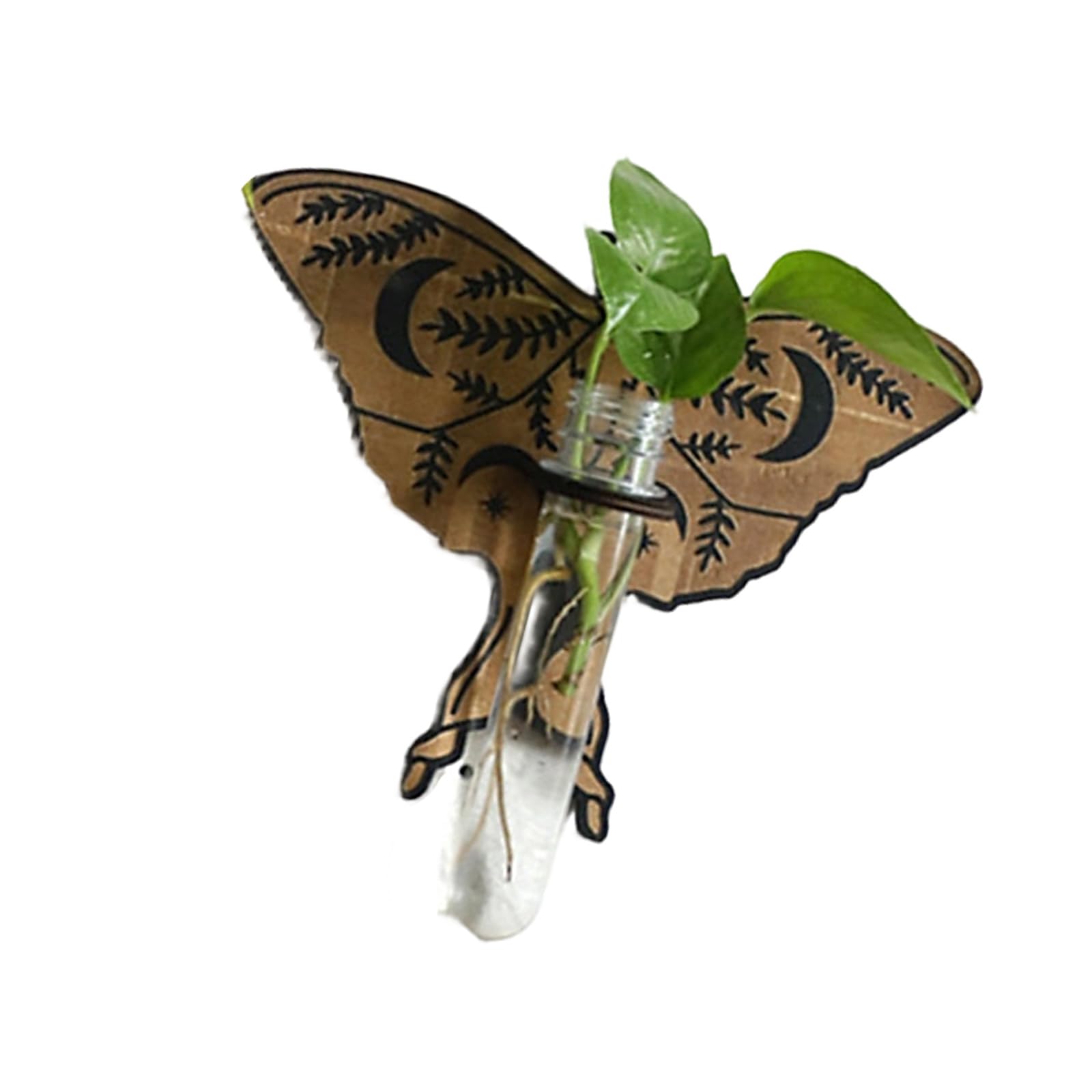 VlHpnpe Wooden Butterfly Cutout Wall Shelf for Potted Plant Ideal for Home Offices and Cafe Decoration Space Saving Plant Shelf