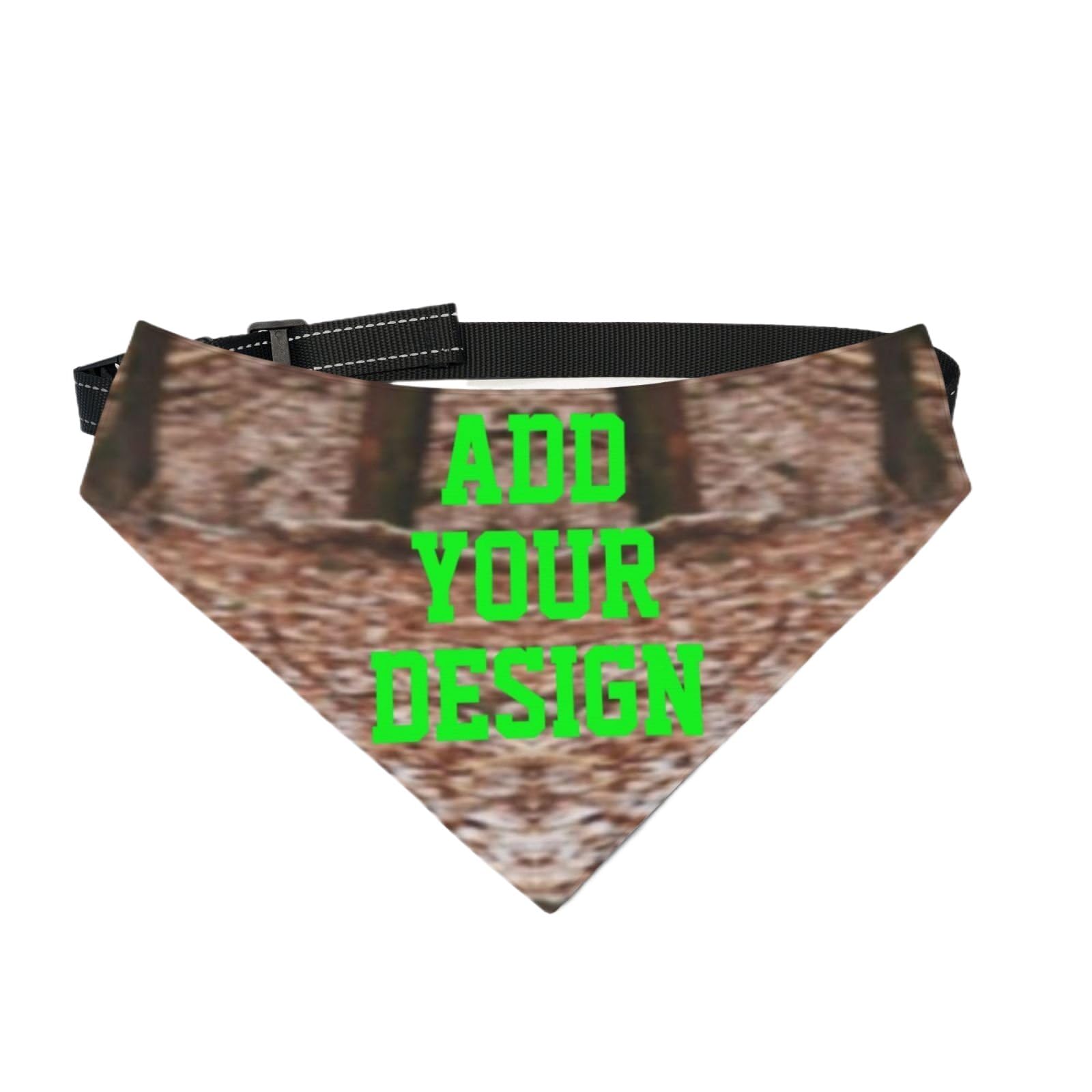 Pañuelos para Perros Personalizados para Perros Grandes/Medianos/Pequeños: Pañuelos Reversibles Personalizados para Mascotas con Texto/Foto, Bufanda Lavable para Baberos para Mascotas, Pañuelo Pa