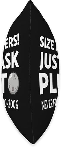 Miniatura 2 de Size Matters Just Ask Pluto Never Forget Pluto Almohada de 16 x 16 pulgadas, multicolor