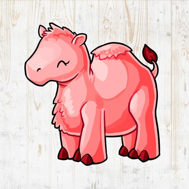 Calcomanías de camello para despegar y pegar, calcomanías de vinilo para pared, diseño de dibujos animados kawaii, silueta de desierto de dibujos