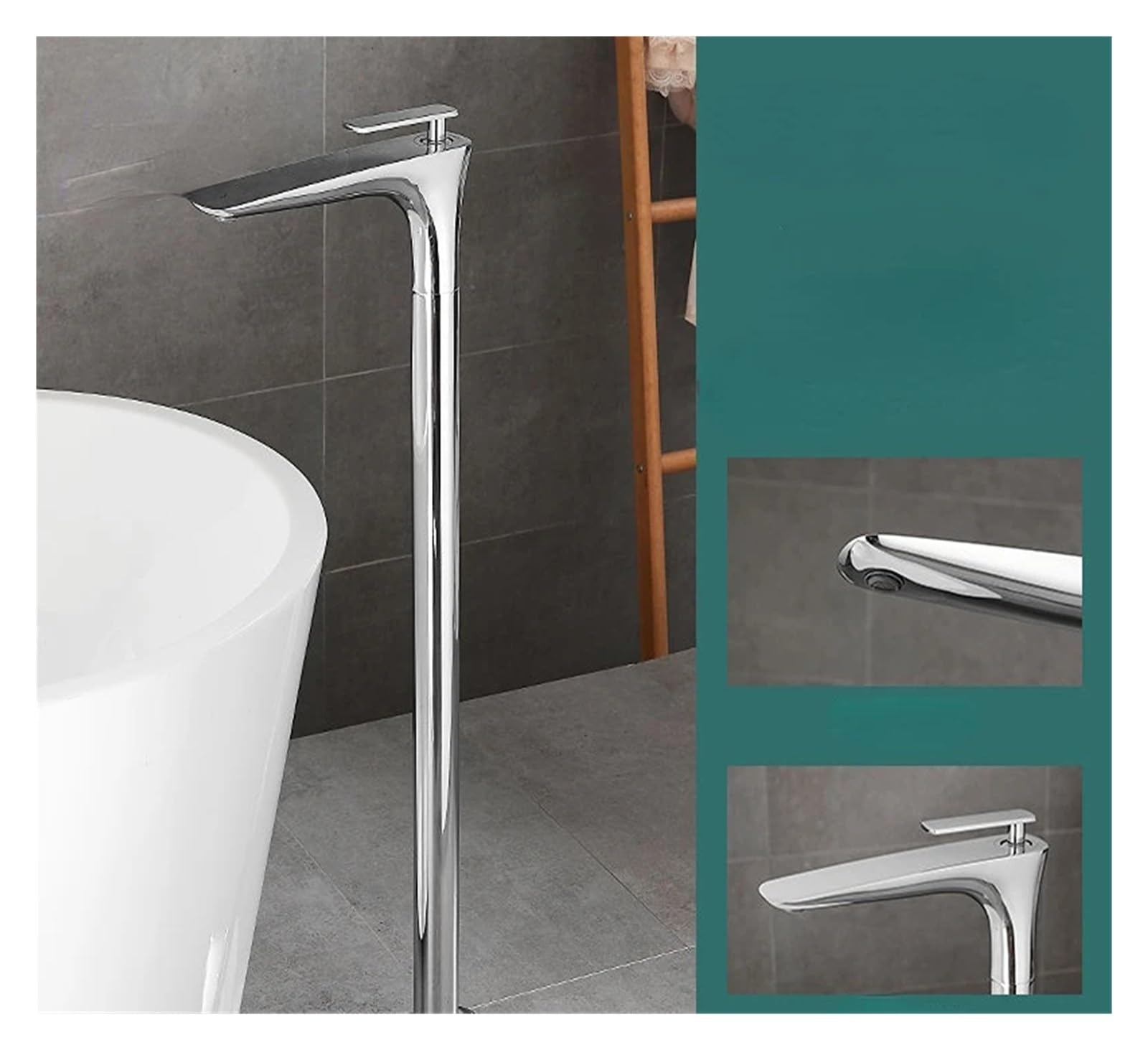 Psnklmm Color19 Floor Standing Bathtub Faucet Brass Bath Independent Cold And Hot Water Shower Tub Mixer Tap Handshower