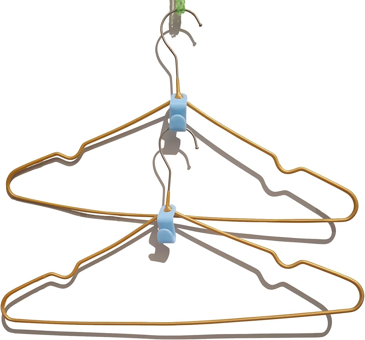 DNC Clothes Magic Hanger Connector Hooks, 100 Pack Space Saving Organizer Smart Closet Space Saver with Sturdy Plastic for Heavy Clothes