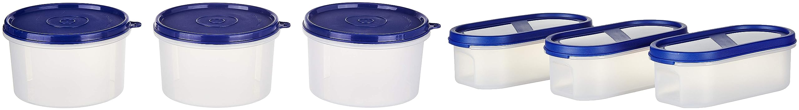 Amazon Brand - Solimo Plastic Container set - 525 Ml, 3 Pieces, White & Amazon Brand - Solimo Plastic Lunch Box Set, 535 ml, Set of 3, Blue (B0C99LKMT2) Amazon Price History, Amazon Price Tracker