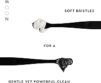 Vista 3 de MOON Cepillo de dientes de cerdas suaves 2 x 2 paquete - 4 cepillos de dientes extra suaves para adultos, amigables con las encías y los dientes