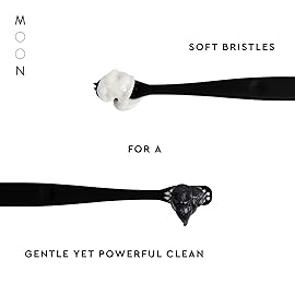 MOON Soft Bristle Toothbrush 2 x 2-Pack - 4 Extra Soft Toothbrushes for Adults, Gums & Teeth-Friendly - 720 Tapered Ultra-Fine Bristles per Brush for Gentle Deep Cleaning