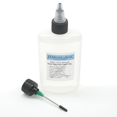 MICROLUBROL - Aceite protector de pistola 100% silicona seguro para todos los metales, 4 onzas