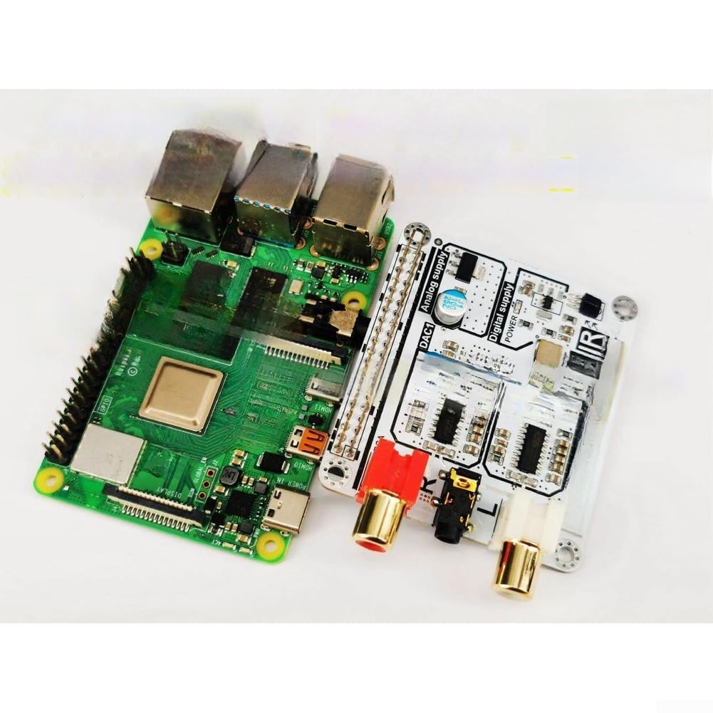 Decodificador de audio HiFi para Raspberry Pi 4B Dual ES9023 I2S, interfaz 192 kHz, 24 bits, tarjeta de sonido de alta resolución, tarjeta de expansión