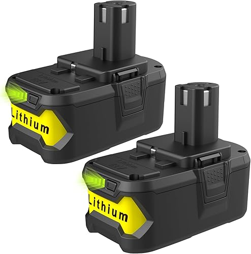 ANTRobut Paquete de 2 baterías de repuesto de 8.0Ah Ryobi 18V P108 P102 P103 P104 P105 P107 P109 P122 P190 para batería Ryobi de 18 voltios