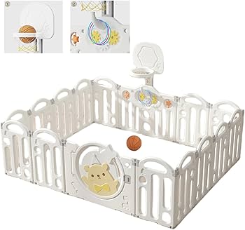 UBRAVOO ベビーサークル キッズランド レインボーカラー 14枚セット UBRAVOO ベビーサークル キッズランド レインボーカラー 14枚セット