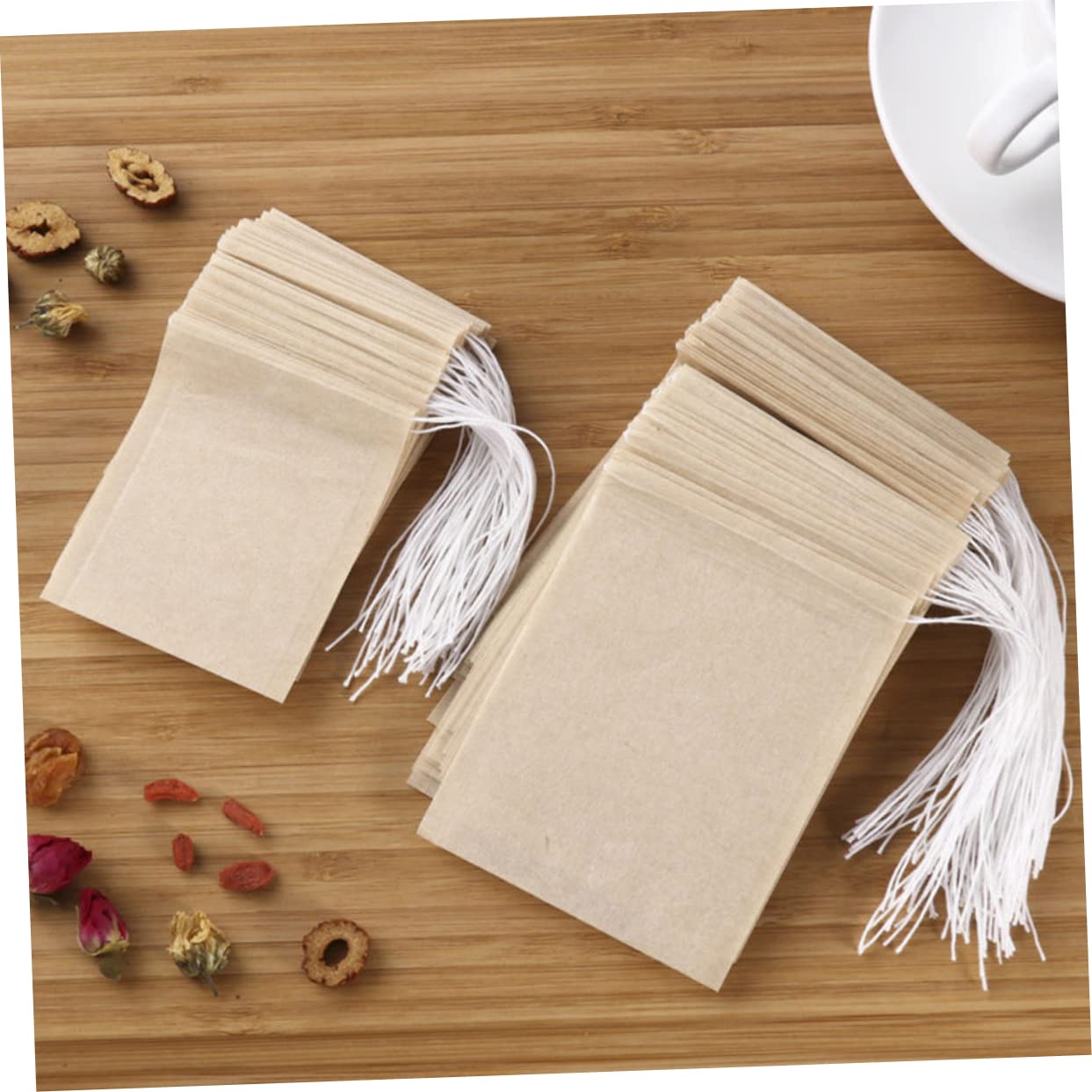 Amosfun 3 Juegos Bolsitas De Té Con Cordón Filtro De Té Bolsas De Filtro De Café Filtros De Té Vacíos Canvas Bag Infusor Te Pack De Te Bolsa De Té Bolsitas De Té Para Té Suelto 200 Uds * 3