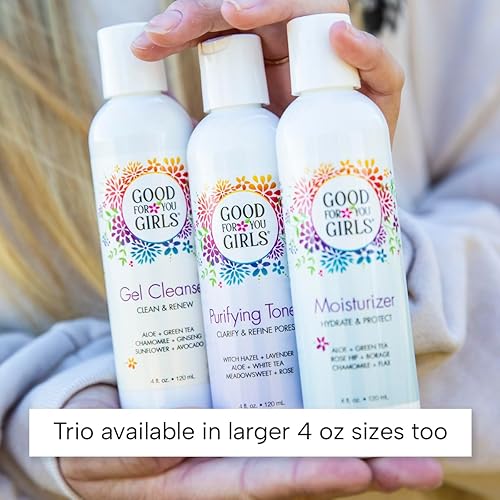 Miniatura 5 de Good For You Girls Kit de cuidado de la piel de tres pasos para niñas, preadolescentes, adolescentes. Seguro, natural, ingredientes a base de