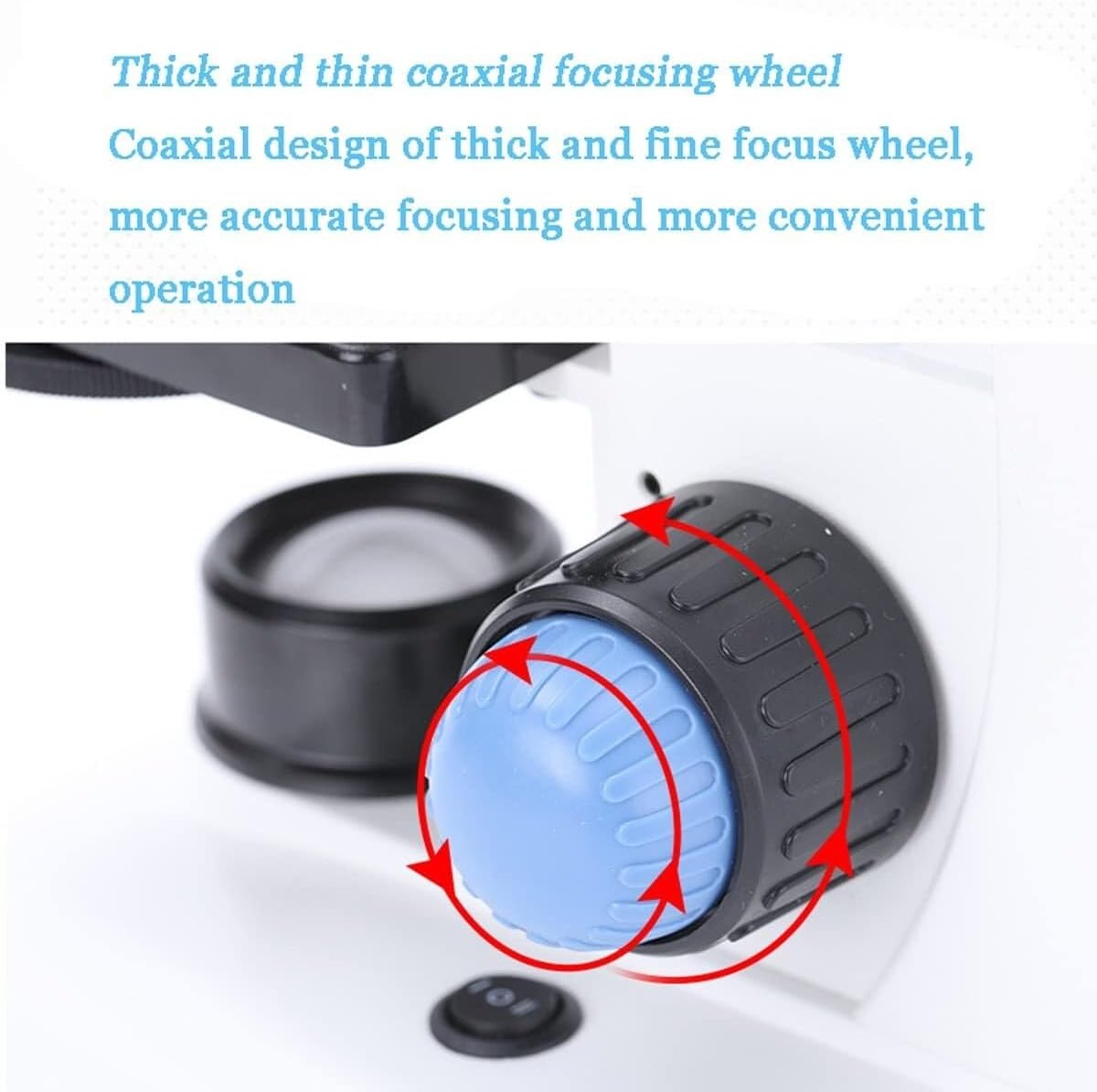 Binocular Compound Microscope, Professional HD Lab Microscope with WF 10X Eyepiece, Dual LED Illumination, Metal Body