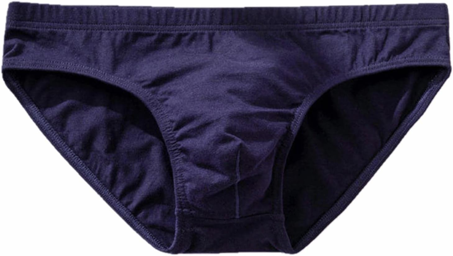 UKKO Men'S Underwear 2Pcs Mens Underwear Briefs Sexy Slip Men Sleepwear Breathable Cotton Solid Color Male Panties Underpants-G Royal Blue,M