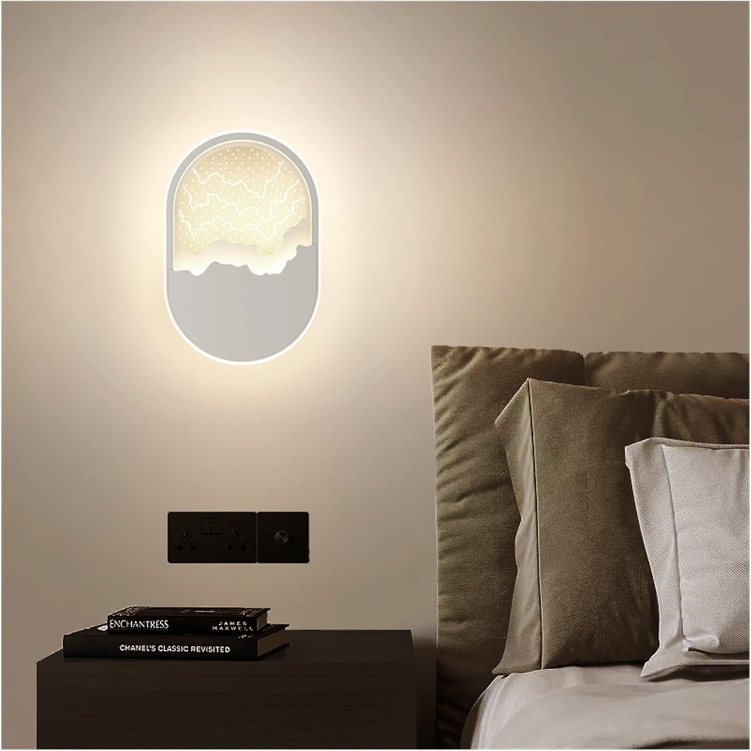 Applique murale LED au design sans fil apparent pour un éclairage épuré