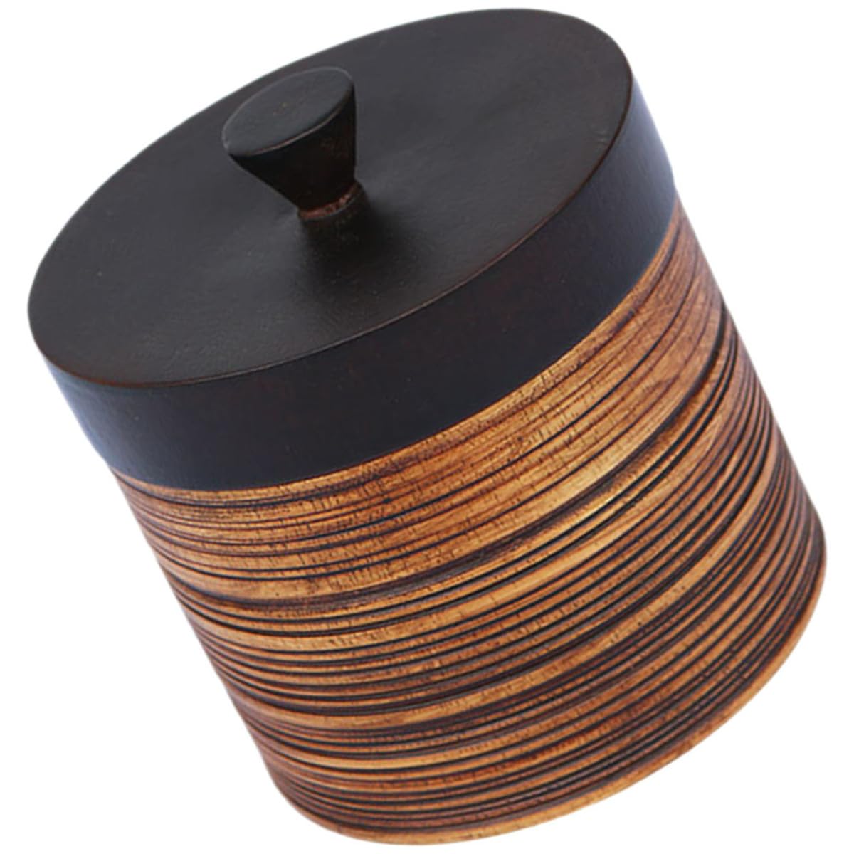 TIDTALEO Contenitore Raffinato per Legno Ermetico Tè e Coperchio Tisane Scatola Semplice Caramelle Design Buona Sigillatura Uso Domestico