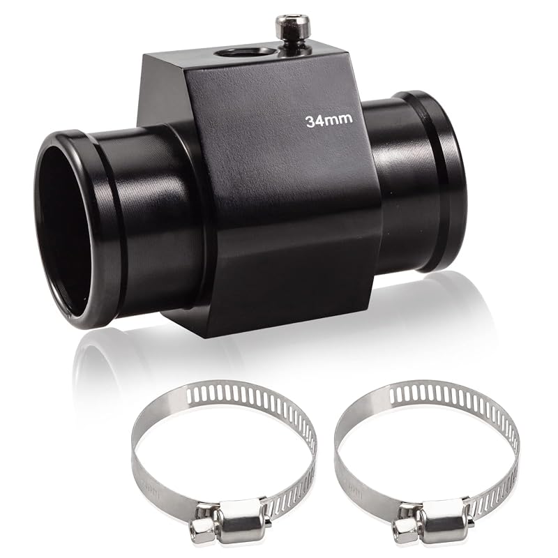 Adaptador de temperatura da água LEONTOOL em alumínio 34 mm com rosca 1/8" NPT – Kit com 3 peças