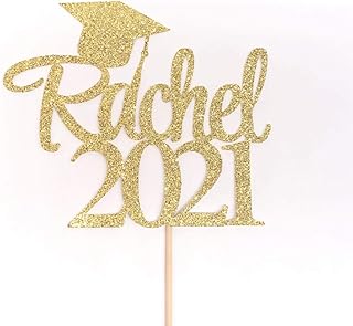 Atelier Elegance ANY NAME Graduation Cake Topper, Congrats Grad Cake Topper, Custom Name Topper