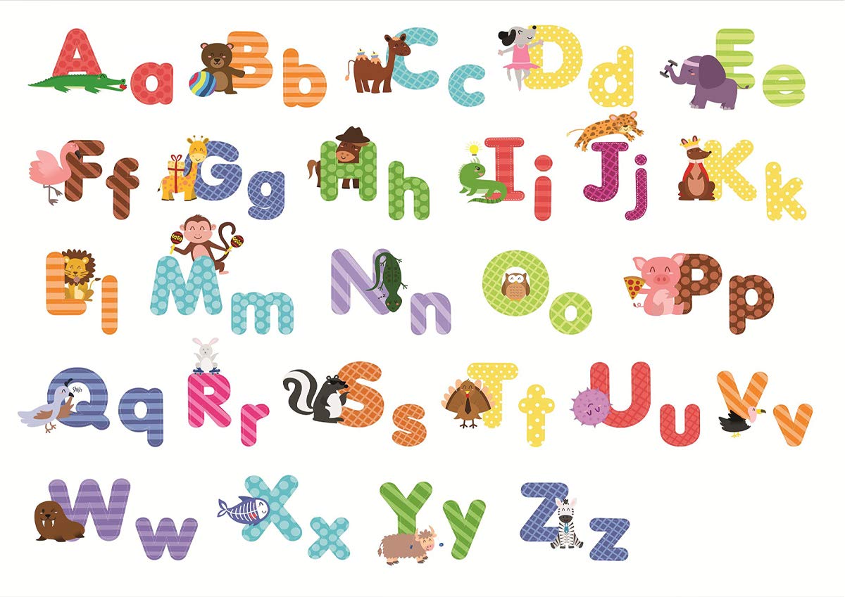 Stukk Alphabet Animals A-Z Kids Educational Poster - A3 (297 x 420mm)