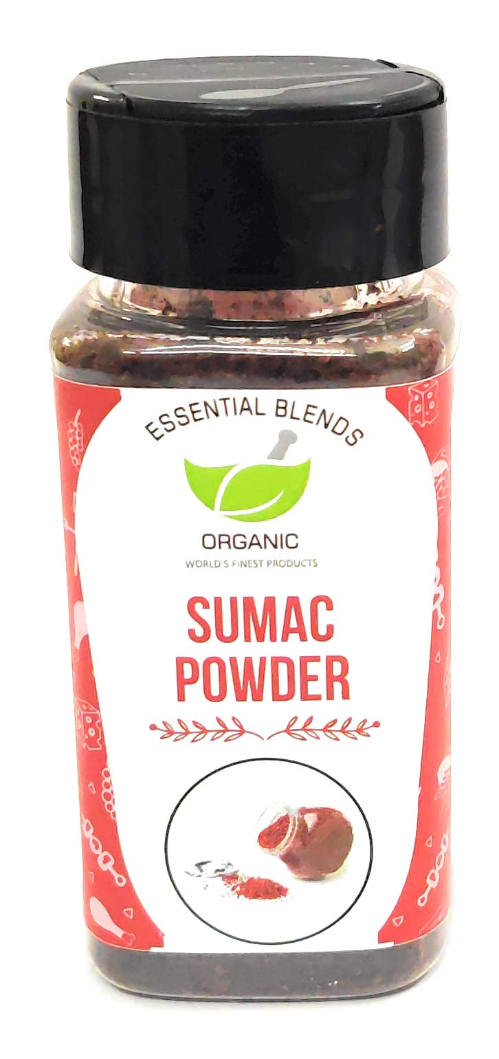 Essential Blends Organic Nature Sumac Powder (70 GM) Middle East/labanese cusine | Glass Bottle