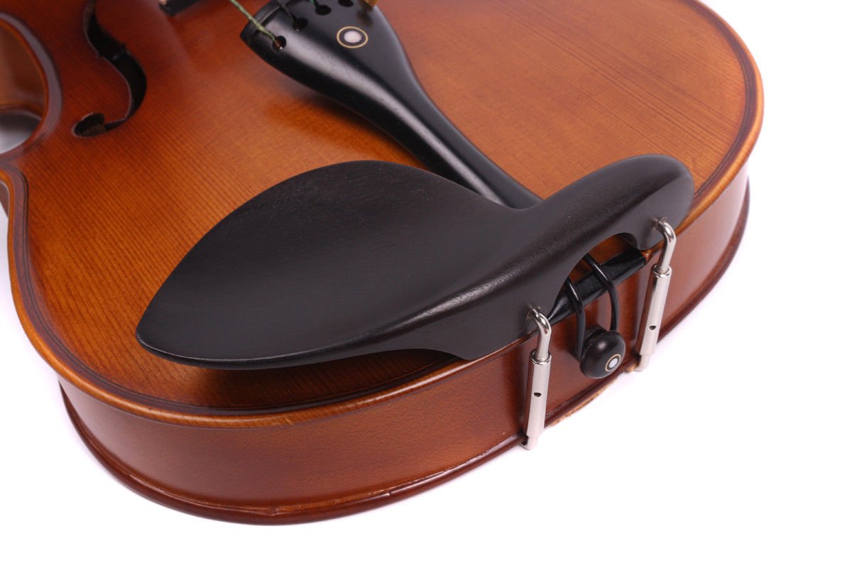 Yinfente Violino elettrico a 5 corde, in legno d'acero, con parte posteriore in abete rosso, accessori EQ con custodia rigida, archetto in legno brasiliano, colofonia, cavo AUX, panno per la pulizia