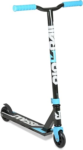 Miniatura 2 de Patinete de acrobacias de asalto acabado en negroazul con cubierta de aleación y rodamientos ABEC-7