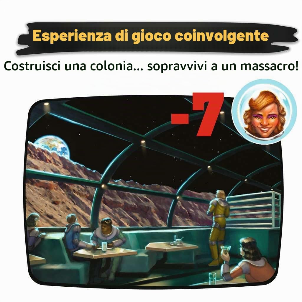 Ravensburger 25161 Alea Moon Colony Bloodbath - gioco da tavolo per famiglie e adulti dai 14 anni in su - per 1-5 giocatori - gioco di carte con umorismo nero